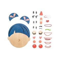 tender leaf 多變表情拼圖組, 1組, 30個