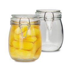 mir 多用途密封玻璃瓶 + 墊圈 2入, 2套