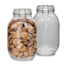 Mirkorea 多用途玻璃瓶 3000ml 2入 + 密封圈 4入, 1套