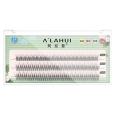A'LAHUI 阿拉慧 小惡魔3D自黏單簇假睫毛 柔軟纖細抗菌, 魚尾, 1盒