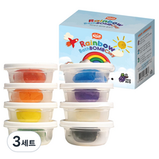 키저스 에코비 레인보우 클레이 버블 클렌저 배쓰밤 포도향 세트, 400g, 3세트