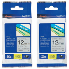 兄弟牌 護貝帶 銀底黑字 12mm x 8m, 2個