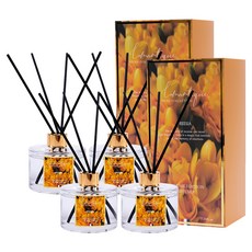 로맨띠끄 니치 퍼퓸 디퓨저 200ml x 2p + 섬유 스틱 8p 세트, 프리지아, 2세트