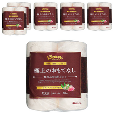 Kleenex 舒潔 日本製紙Crecia雙層滾筒衛生紙 奢華 30m x 114mm, 4捲, 6袋