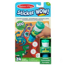 Melissa&Doug 瑪莉莎 Sticker WOW 恐龍貼紙印章遊戲組 MD32012, 恐龍, 1組