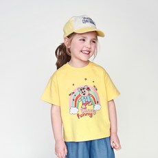 WALTONKIDS 兒童透氣趣味彩虹熊T恤