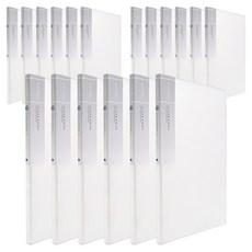 Heemang 內頁固定型自然透明文件夾 10頁, 白色, 18入