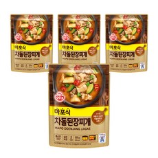 오뚜기 마포식 차돌된장찌개, 500g, 4개