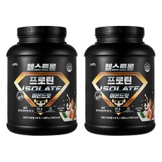 글로벌비엠에스 헬스트롱 프로틴 아이솔레이트 아몬드맛, 1.89kg, 2개