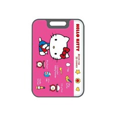 Hello Kitty 316不鏽鋼雙面菜板，食品級PP剁骨面，抗菌防霉, 39.6 x 26.8 x 1.6cm, 粉色, 1個