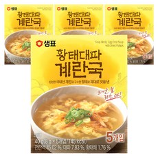 샘표 황태대파 계란국 5개입, 40g, 4개