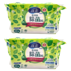 Silcot 絲花 無酒精除菌99%濕巾，天然植物萃取，清潔不黏膩，小朋友也安心, 1入, 2包