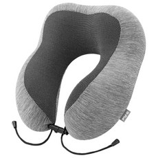 記憶棉攜帶式露營頸枕, 灰色