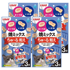 INABA 啾嚕肉泥夾心餅 TSC-181, 鮪魚 + 魷魚, 10g, 12個