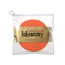 KIMONY 新款 毛巾羽球握把布 KGT226 捲筒式 15入, 橘色, 1套