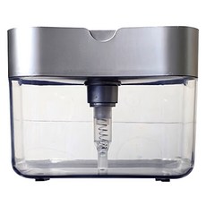 好物良品 廚房按壓式出皂液洗潔精收納盒 14 x 9 x 11cm, 深灰色, 1個