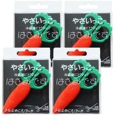 KAI 貝印 9350 迷你磁鐵剪刀 SIW50, 紅蘿蔔, 4支