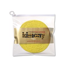 KIMONY NEW 毛巾羽球握把布 捲筒式 KGT226 15入, 黃色, 1套