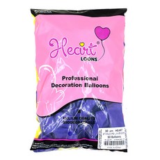 NEOTEX 愛心氣球 30cm 50入, 標準薰衣草色, 1個