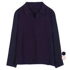 올리비아하슬러 여성용 슬릿넥 니트 블라우스 스웨터 OHBFSW202