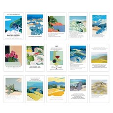 The Yebbeun 感性居家裝飾海報明信片15件組, 羅傑摩爾, 1套