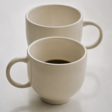 YOON CERAMICS Maison Objet 舒適馬克杯 330ml, 燕麥色, 2個