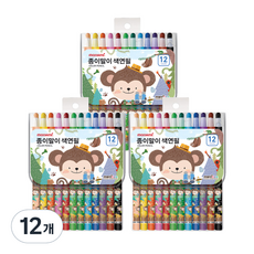 monizoo 紙捲式色鉛筆 藍色, 12個, 12色