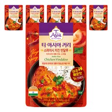 티아시아키친 스파이시 치킨 빈달루 커리, 170g, 6개