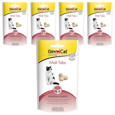 Gim Cat 俊寶俊喵 三合一化毛營養錠, 保護腸胃黏膜, 幫助吞嚥至體內的毛髮排出體外, 化毛, 5包