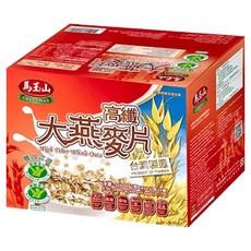 馬玉山 高纖大燕麥片 (650公克x4包) 全素食 充氮保鮮 無添加糖, 2.6kg, 4盒