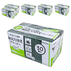 TOWA 東和產業 SCHÖN日本一次性清潔海綿30日研磨劑, 6包, 黑色, 30個