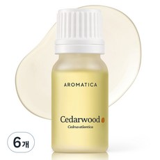 아로마티카 시더우드 에센셜 오일, 10ml, 6개