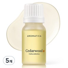 아로마티카 시더우드 에센셜 오일, 10ml, 5개