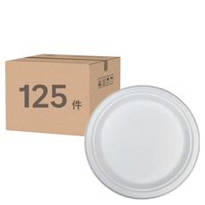 甘蔗漿環保餐盤 22.86cm x 20mm, 1個, 125件