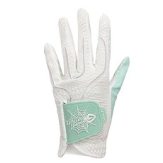 GOuft 男士蜘蛛網夏季版高爾夫手套 左手配戴, 薄荷綠