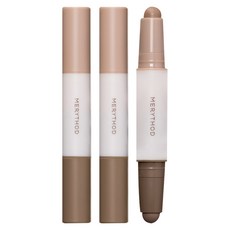 MERYTHOD 雙頭修容棒 3.3g, 2入, 02 Toffee Brown