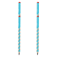 天鵝 STABILO EASYgraph 人體工學思筆樂洞洞鉛筆 右手HB鉛筆, 淺藍色, 2支