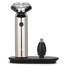 BRUNO 헤드 분리형 전기 면도기, BES-2210, 다크크롬