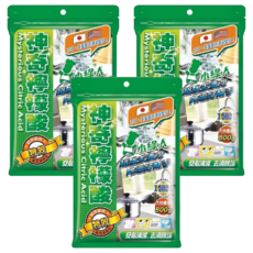 小綠人 檸檬酸, 超強去漬 安心洗淨 清潔除垢 無毒安全, 800g, 3袋