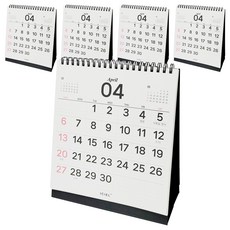 아이씨엘디자인 클로버 데스크 캘린더 2026, 블랙, 5개