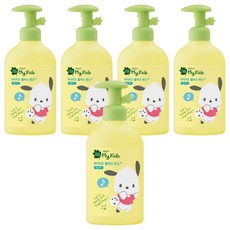 GREEN FINGER 綠手指 三麗鷗My Kids Plus護髮乳 水蜜桃香, 320ml, 5瓶