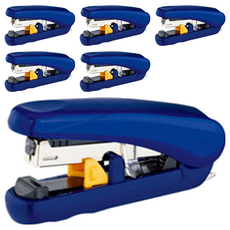 PLUS 普樂士 扁平 Pitahit 釘書機 ST-010XH, 藍色, 6個