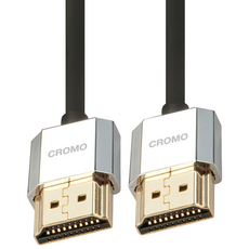 LINDY 林帝 CROMO鉻系列 HDMI2.0 A公對A公極細型連接線, 1條