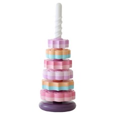 OneMorePlay 彩色旋轉套圈塔, 紫色, 1個