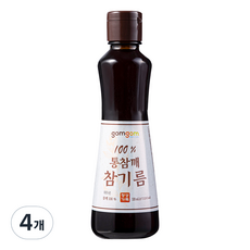 gomgom 芝麻油, 4個, 320ml