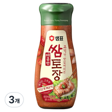 Sempio 膳府 辣味包飯醬 軟管型, 350g, 3個