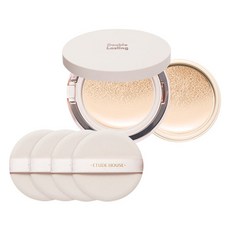 에뛰드하우스 더블래스팅쿠션 글로우 15g + 리필 15g + 퍼프 4p, 뉴트럴바닐라, 1개