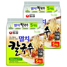 농심 멸치 칼국수, 98g, 10개