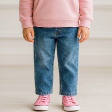 KIDSCOMO Barbie牛仔褲