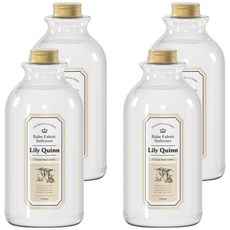 LilyQuinn 嬰幼兒纖維柔軟精 奶油熊, 4個, 1L